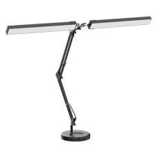 2-in-1 LED Desk Lamp, 24W Brightestwith Table Lamp with Clamp, Desk Light with Flexible Swing Arm,3 Color Modes Stepless Dimmable Double Head Architect Desk Lamps for Home Office Workbench Reading
